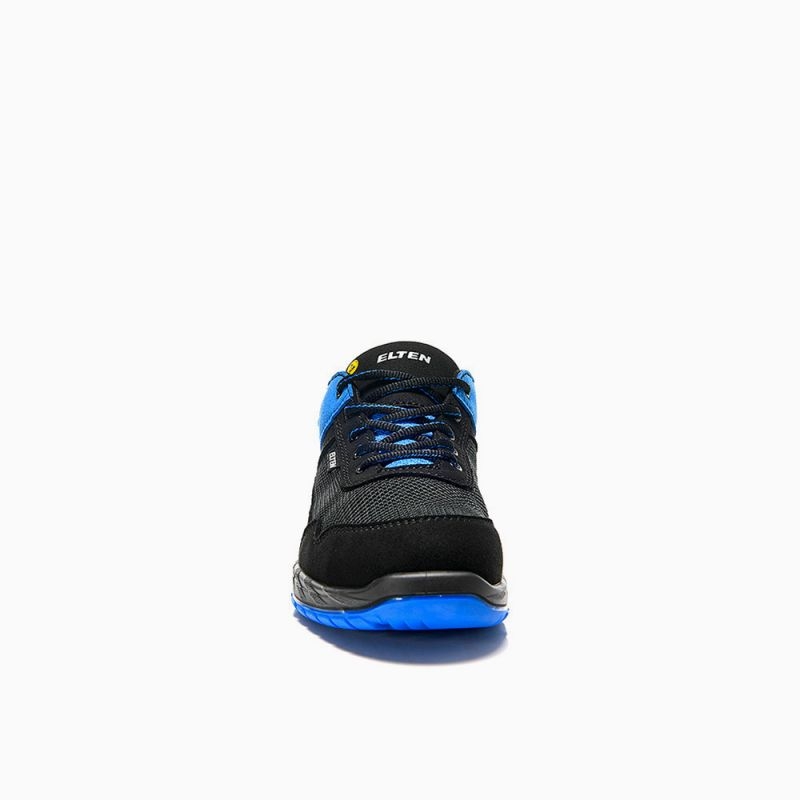 ELTEN-Footwear, S1-Arbeits-Berufs-Sicherheits-Schuhe, Halbschuhe, LONNY blue Low, ESD, schwarz/blau