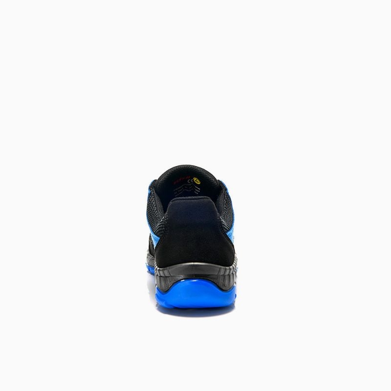 ELTEN-Footwear, S1-Arbeits-Berufs-Sicherheits-Schuhe, Halbschuhe, LONNY blue Low, ESD, schwarz/blau