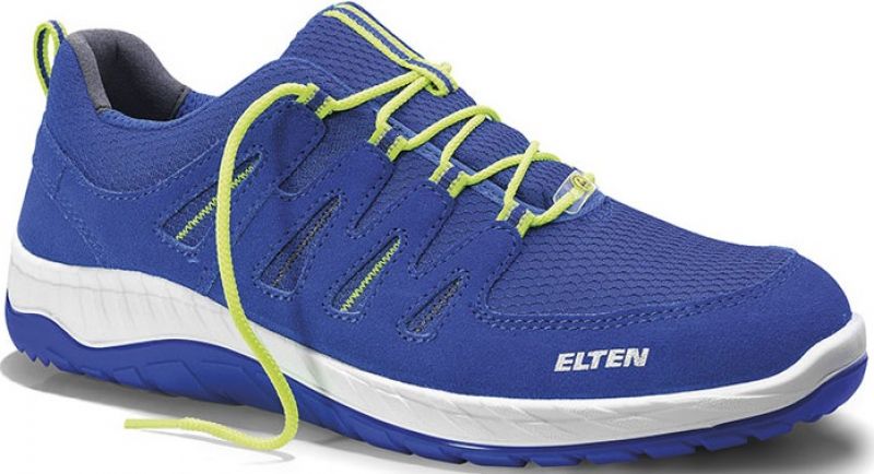 ELTEN-Footwear, S1P-Arbeits-Berufs-Sicherheits-Schuhe, Halbschuhe, Maddox Blue Low, Esd, blau/grn