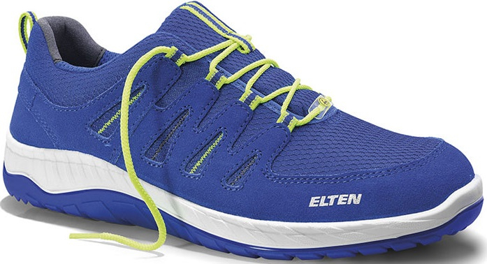ELTEN-Footwear, S1P-Arbeits-Berufs-Sicherheits-Schuhe, Halbschuhe, Maddox Blue Low, Esd, blau/grün