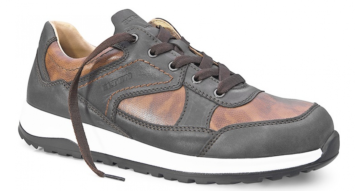 ELTEN-Footwear, S3-Arbeits-Berufs-Sicherheits-Schuhe, Halbschuhe, RUNAWAY brown Low, ESD, braun/schwarz