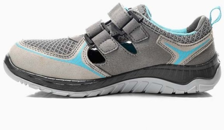ELTEN-S1P-Damen-Sicherheitssandale, MELLI, grey Easy, ESD, grau