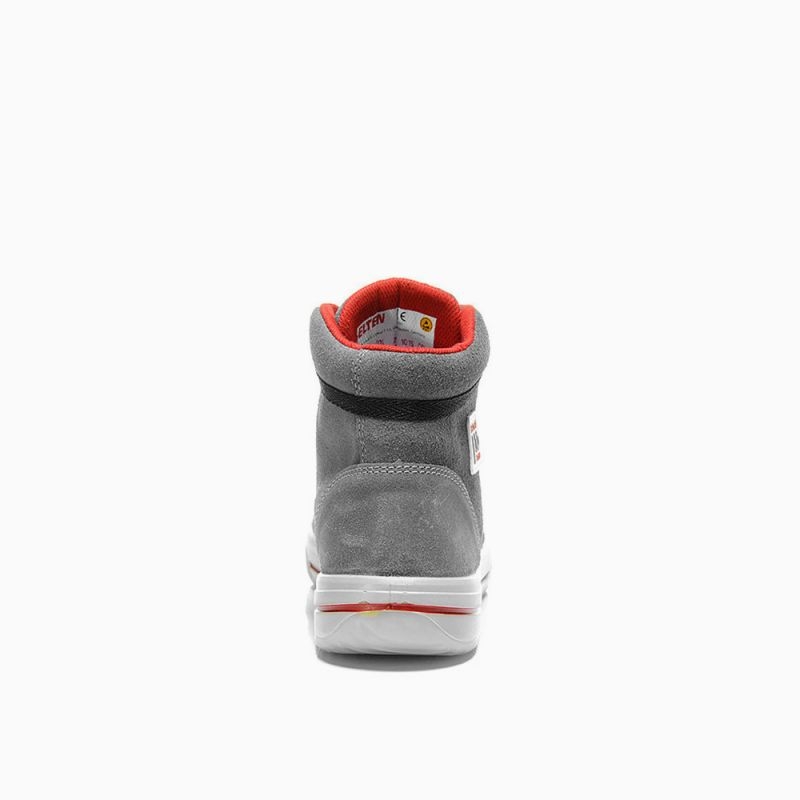 ELTEN-Footwear, S3-Damen-Arbeits-Berufs-Sicherheits-Schuhe, Hochschuhe, VINTAGE LADY MID ESD, grau