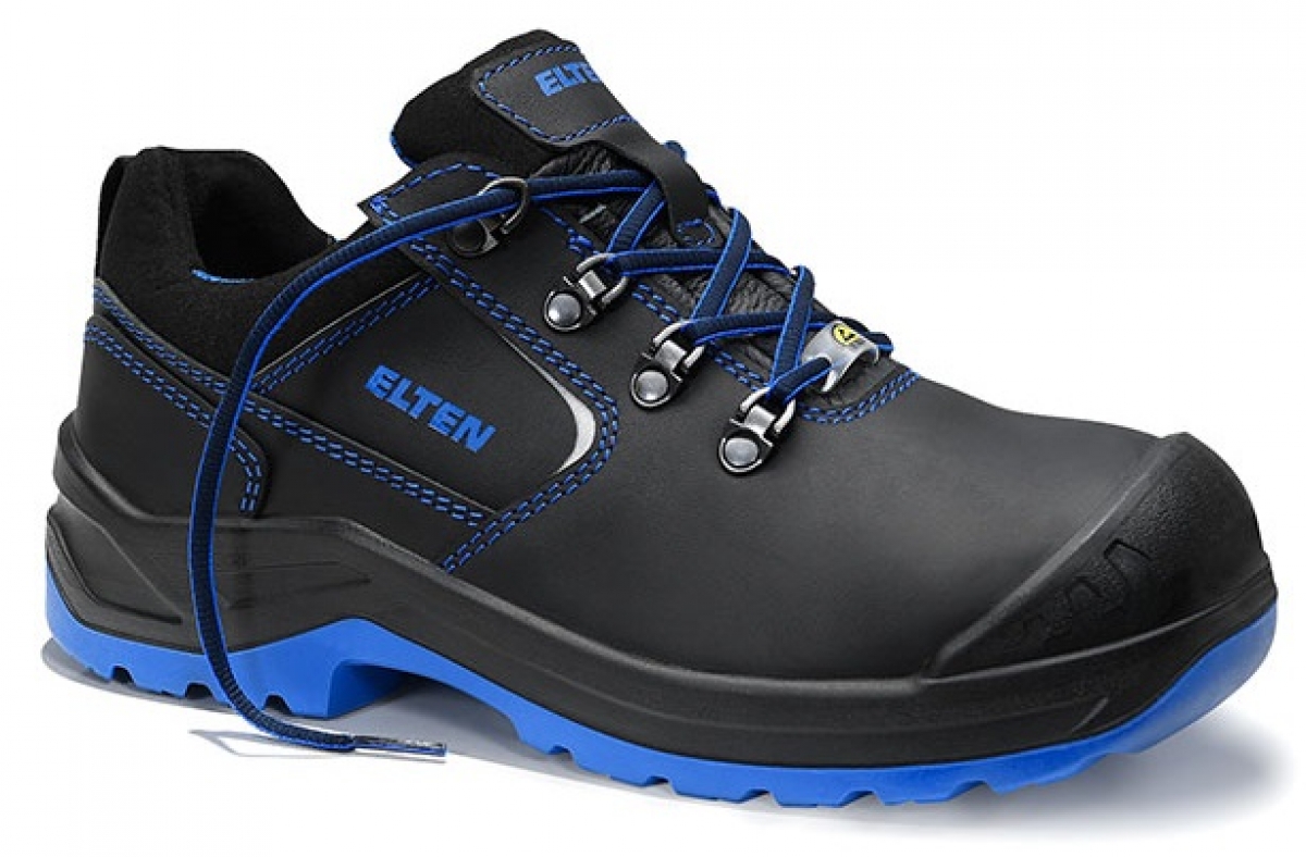 ELTEN-Footwear, S3 Arbeits-Berufs-Sicherheits-Schuhe, Halbschuhe, LENA Low, ESD, schwarz-blau
