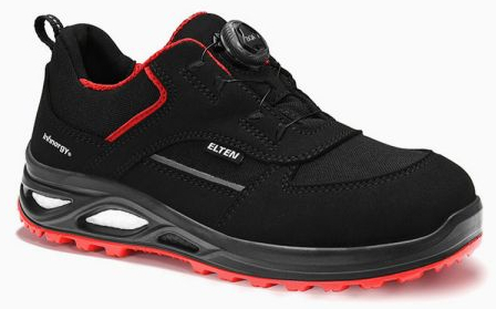 ELTEN-S3-Damen-Sicherheitshalbschuhe, HANNAH XXTL BOA black-red Low, ESD, schwarz-rot