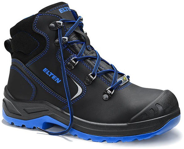 ELTEN-Footwear, S3-TREKKING LADY-Arbeits-Berufs-Sicherheits-Schuhe, Hochschuhe, LENA Mid, ESD, schwarz-blau