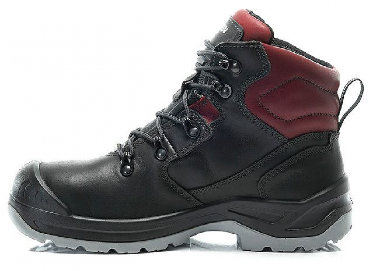 ELTEN-Footwear, S3-Damen-Arbeits-Berufs-Sicherheits-Schuhe, Schnrstiefel, LENA GTX Mid, ESD, CI schwarz-rot