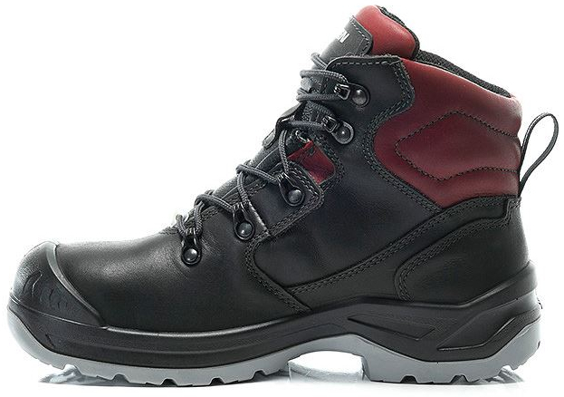 ELTEN-Footwear, S3-Damen-Arbeits-Berufs-Sicherheits-Schuhe, Schnürstiefel, LENA GTX Mid, ESD, CI schwarz-rot
