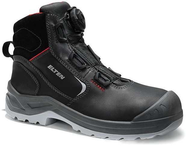 ELTEN-Footwear, S3-Damen-Arbeits-Berufs-Sicherheits-Schuhe, hoch, LENA BOA® Mid, ESD, schwarz