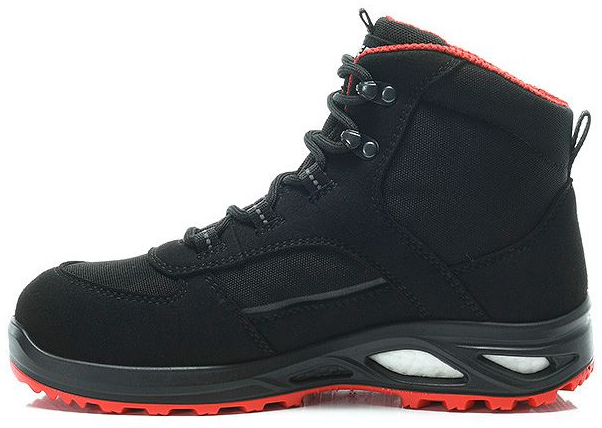ELTEN-Footwear, S3-Damen-Arbeits-Berufs-Sicherheits-Schuhe, Schnürstiefel, HANNAH XXTL Mid, ESD, schwarz-rot