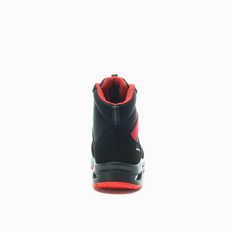 ELTEN-Footwear, S3-Damen-Arbeits-Berufs-Sicherheits-Schuhe, Schnürstiefel, HANNAH XXTL Mid, ESD, schwarz-rot