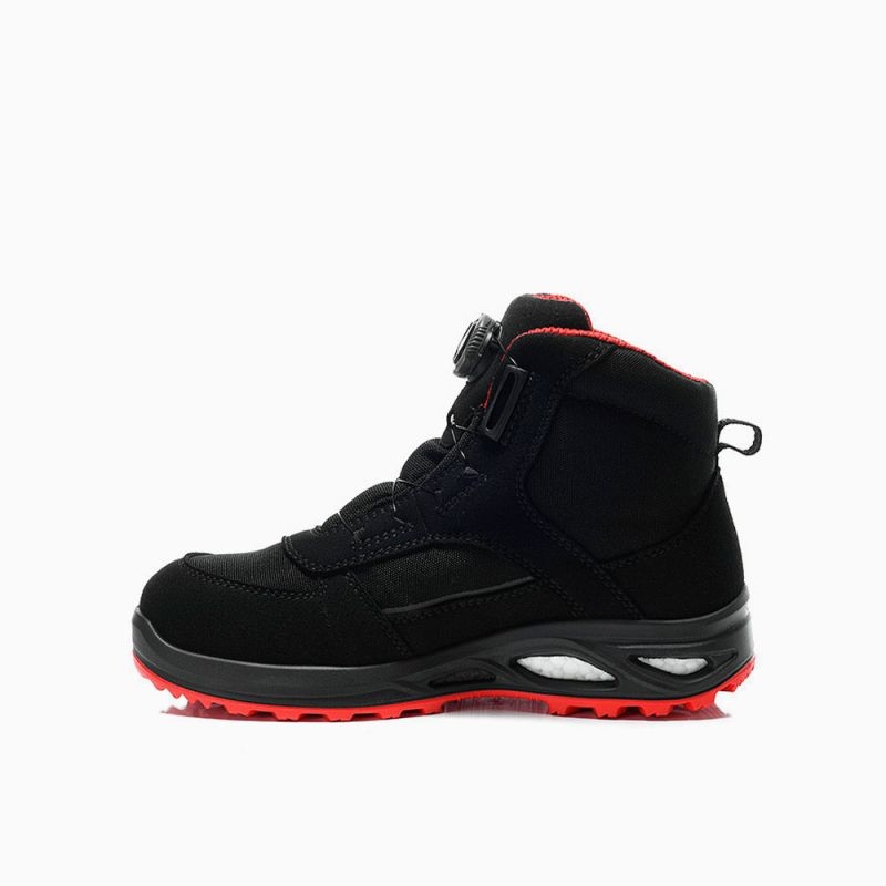 ELTEN-S3-Damen-Sicherheitshochschuhe, HANNAH XXTL BOA black-red Mid, ESD, schwarz-rot