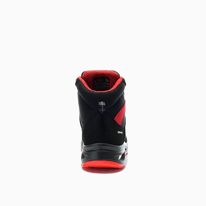 ELTEN-S3-Damen-Sicherheitshochschuhe, HANNAH XXTL BOA black-red Mid, ESD, schwarz-rot