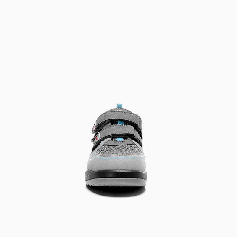 ELTEN-Footwear, S1-Damen-Arbeits-Berufs-Sicherheits-Sandalen, mit Klettverschluss, MILA EASY ESD, grau