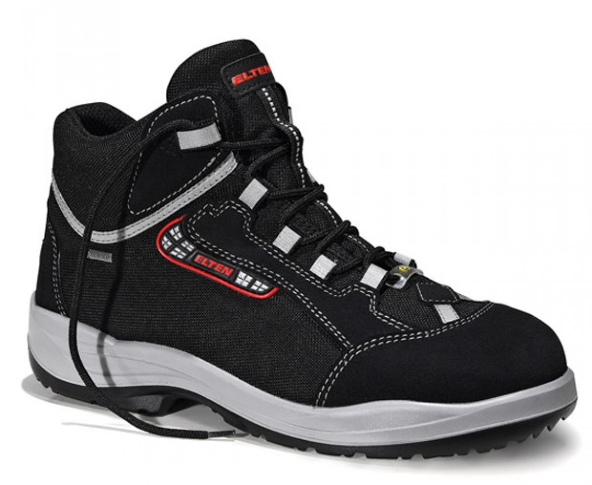 ELTEN-Footwear, S3-Arbeits-Berufs-Sicherheits-Schuhe, MAJA GTX MID, ESD, schwarz