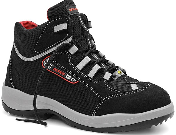 ELTEN-Footwear, S3-Arbeits-Berufs-Sicherheits-Schuhe, Schnürstiefel, MAJA Mid, ESD, schwarz