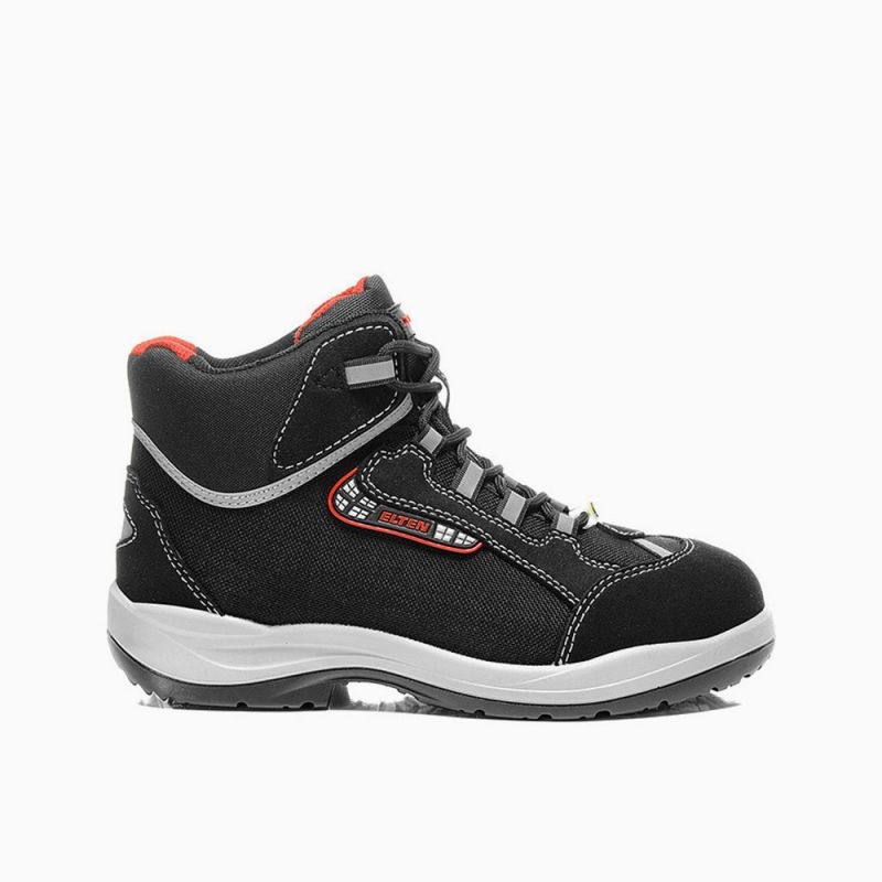 ELTEN-Footwear, S3-Arbeits-Berufs-Sicherheits-Schuhe, Schnürstiefel, MAJA Mid, ESD, schwarz