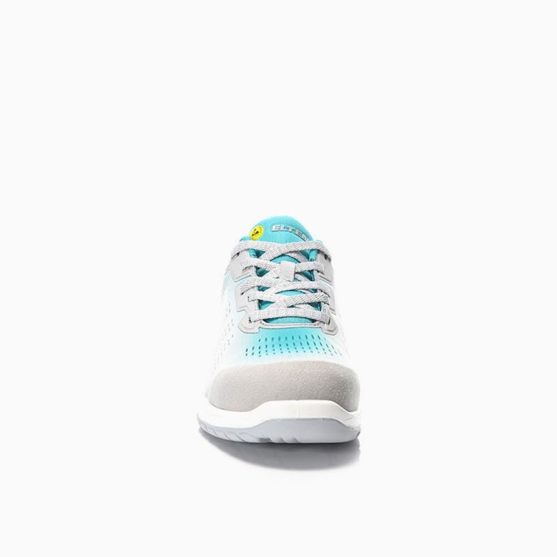 ELTEN-S1-Sicherheitshalbschuh, LUANA grey-turquoise Low ESD S1