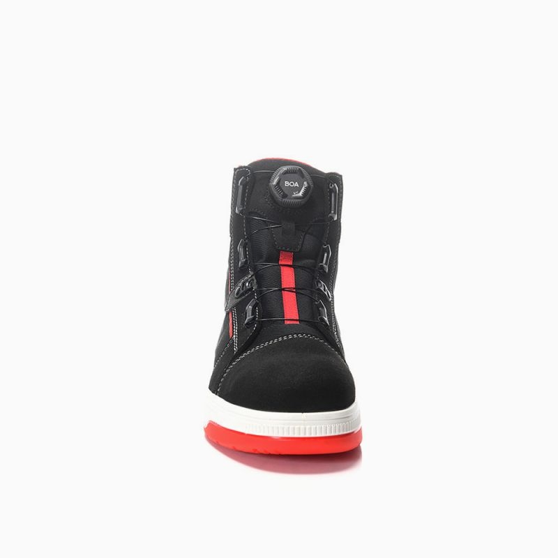 ELTEN Sicherheitsstiefel, ISAAK XXST BOA® black-red Mid ESD S2
