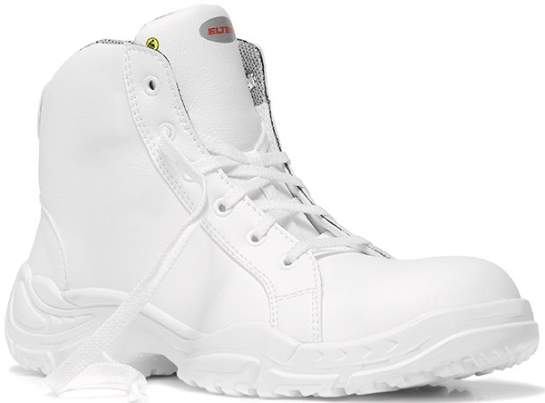 ELTEN-Footwear, S2-Arbeits-Berufs-Sicherheits-Schuhe, Hochschuhe, WHITE LOOP MID ESD, wei