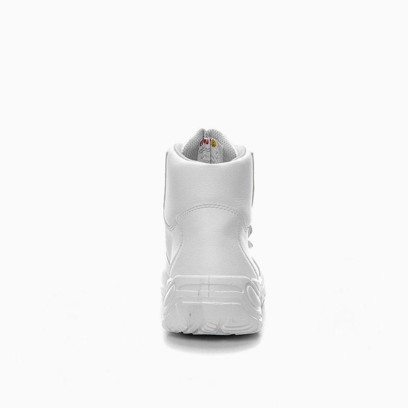 ELTEN-Footwear, S3-Arbeits-Berufs-Sicherheits-Schuhe, Hochschuhe, WHITE STRAP MID ESD, weiß