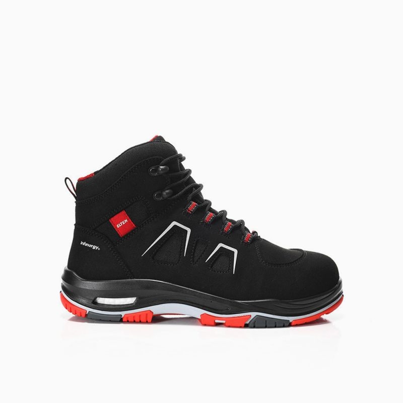 ELTEN-S3-Sicherheitsstiefel, ALAN XXTP black-red Mid, ESD, schwarz-rot