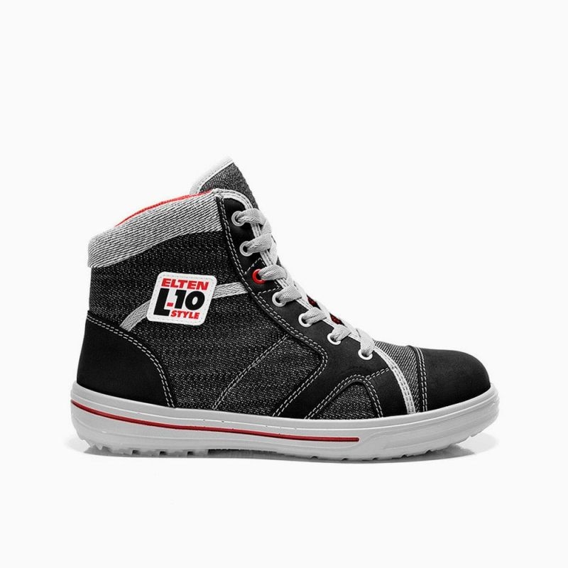 ELTEN-Footwear, S3-Arbeits-Berufs-Sicherheits-Schuhe, Hochschuhe, SENSATION UP MID ESD, schwarz