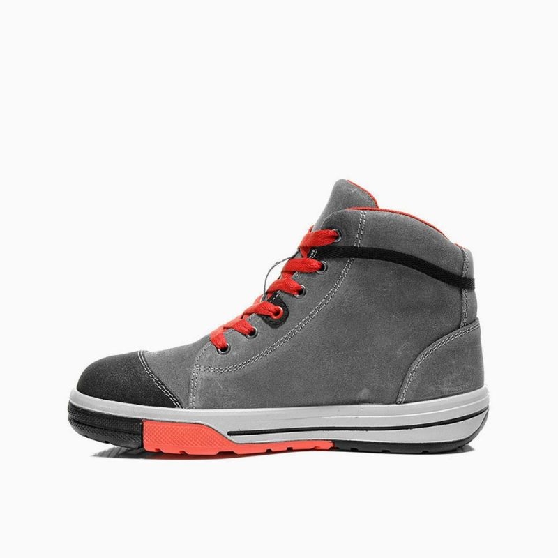 ELTEN-Footwear, S3-Arbeits-Berufs-Sicherheits-Schuhe, Hochschuhe, VINTAGE PIRATE MID ESD, grau