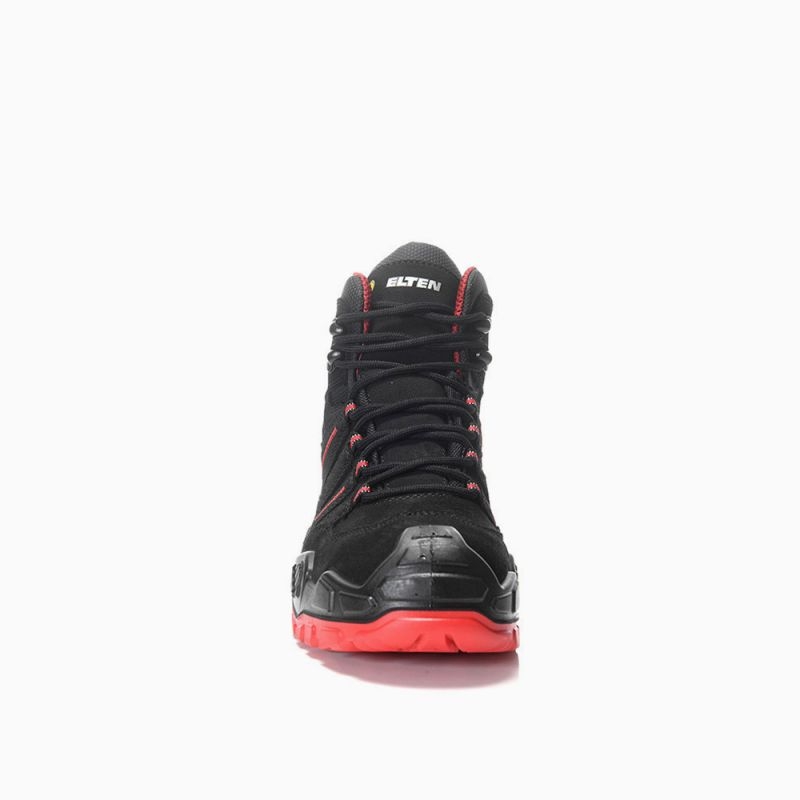 ELTEN-S3-Sicherheitsschnürstiefel, QUENTIN black-red Mid, ESD, schwarz-rot