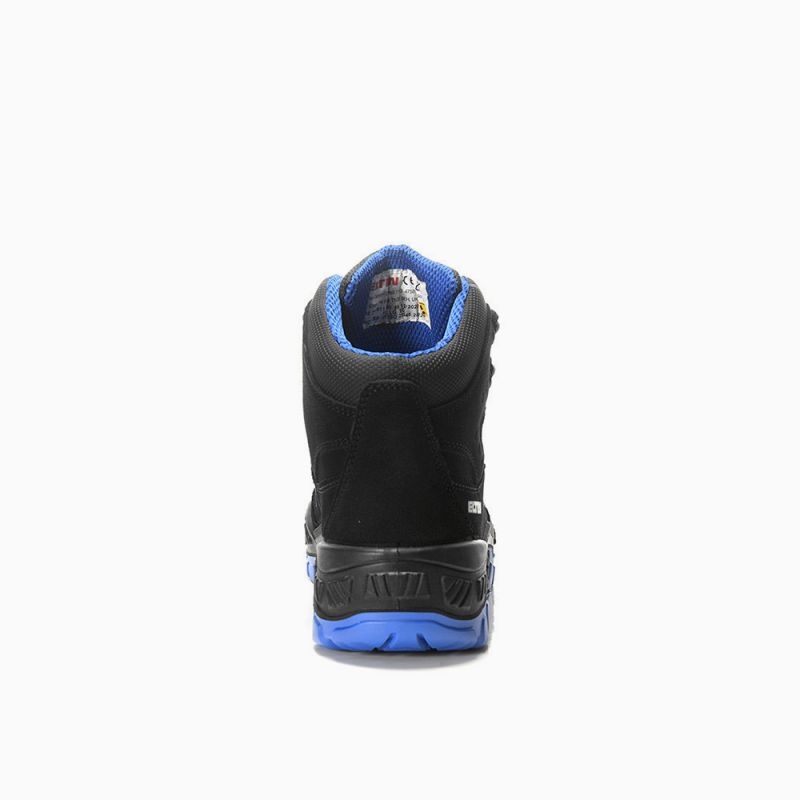 ELTEN-S3-Sicherheitsstiefel, QUENTIN black-blue Mid, ESD, schwarz-blau