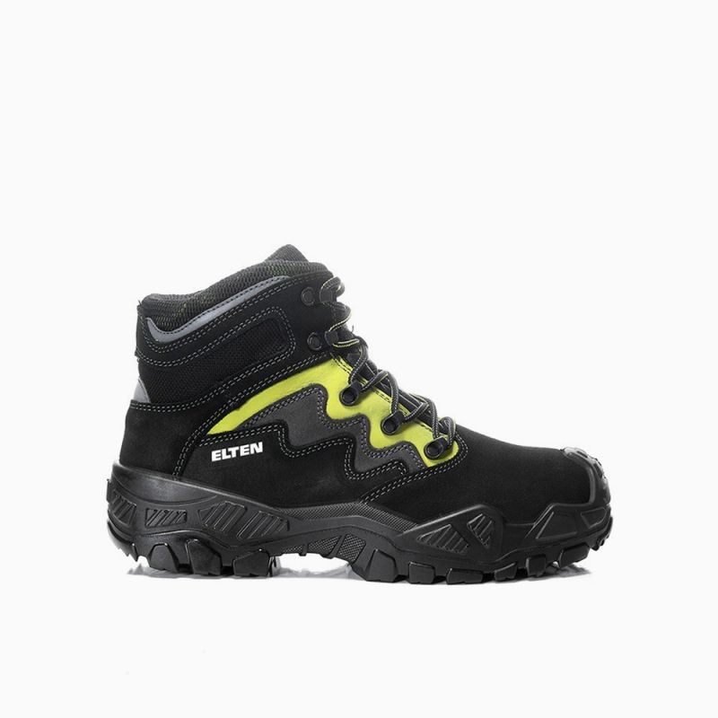 ELTEN-S3-Sicherheitsstiefel, MICK black-green Mid, ESD, schwarz-grün