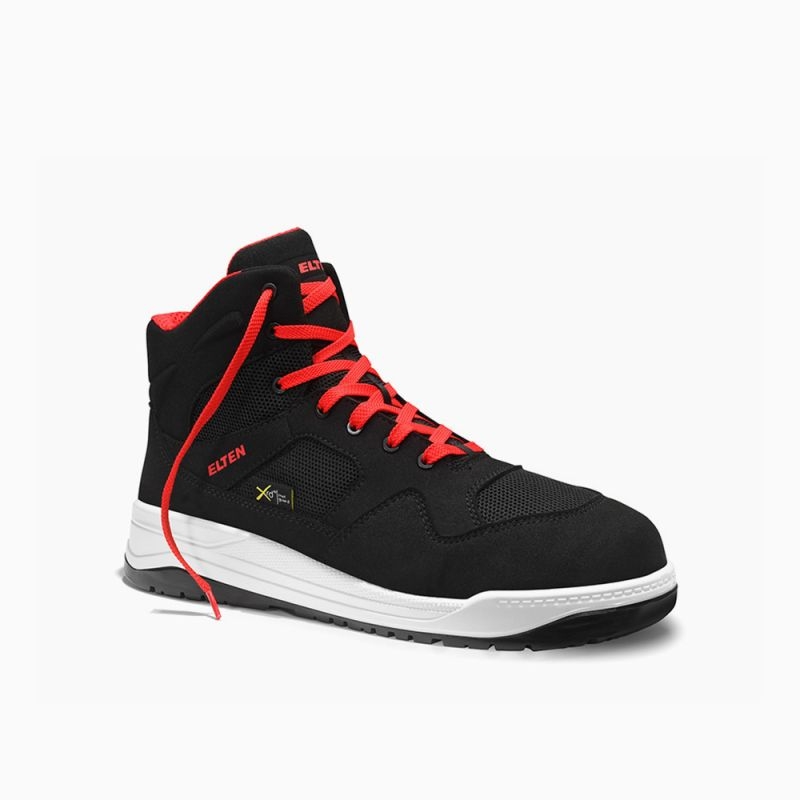 ELTEN Sicherheitsschnürstiefel, LAKERS M black Mid ESD S1PS