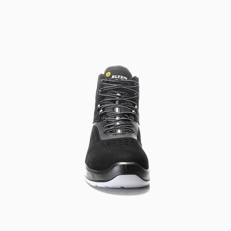 ELTEN Sicherheitsschnürstiefel, RAY XXFIT black-grey Mid ESD S1 Typ 1