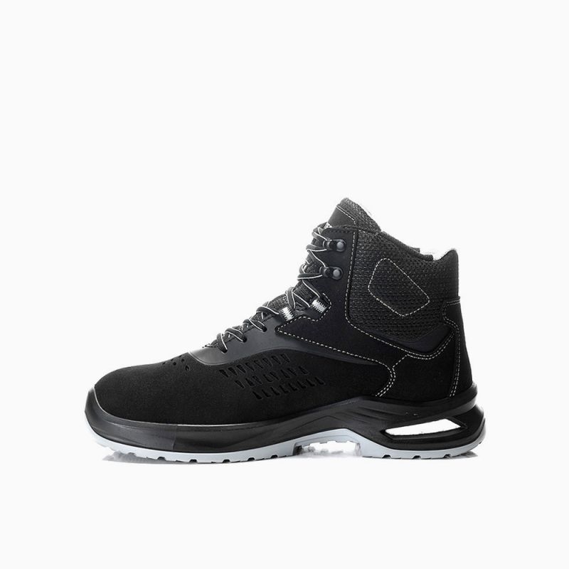ELTEN Sicherheitsschnürstiefel, RAY XXFIT black-grey Mid ESD S1 Typ 2