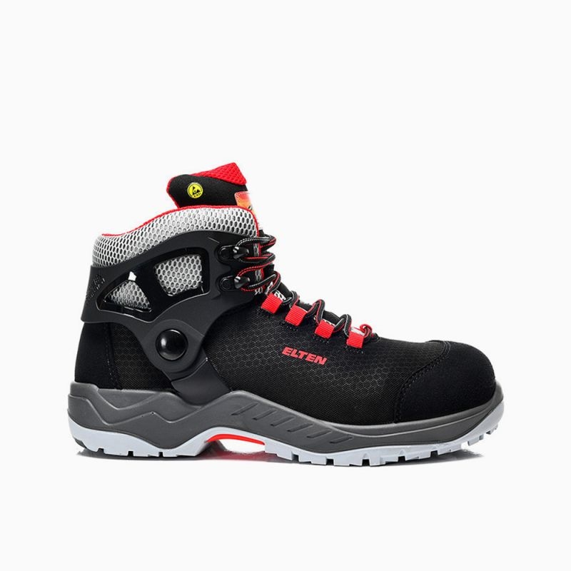 ELTEN-Footwear, S3-BIOMEX PROTECTION-Arbeits-Berufs-Sicherheits-Schuhe, Hochschuhe, ARTURO Mid, ESD, schwarz