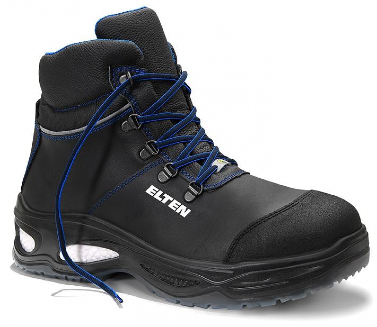 ELTEN-Footwear, S3-Arbeits-Berufs-Sicherheits-Schuhe, Schnrstiefel, MILTON Mid, ESD, schwarz