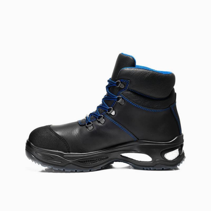 ELTEN-Footwear, S3-Arbeits-Berufs-Sicherheits-Schuhe, Schnürstiefel, MILTON Mid, ESD, schwarz
