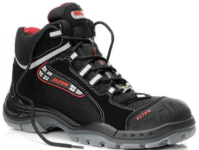 ELTEN-Footwear, S3-Arbeits-Berufs-Sicherheits-Schuhe, Hochschuhe, SANDER PRO ESD, mit berkappe, schwarz