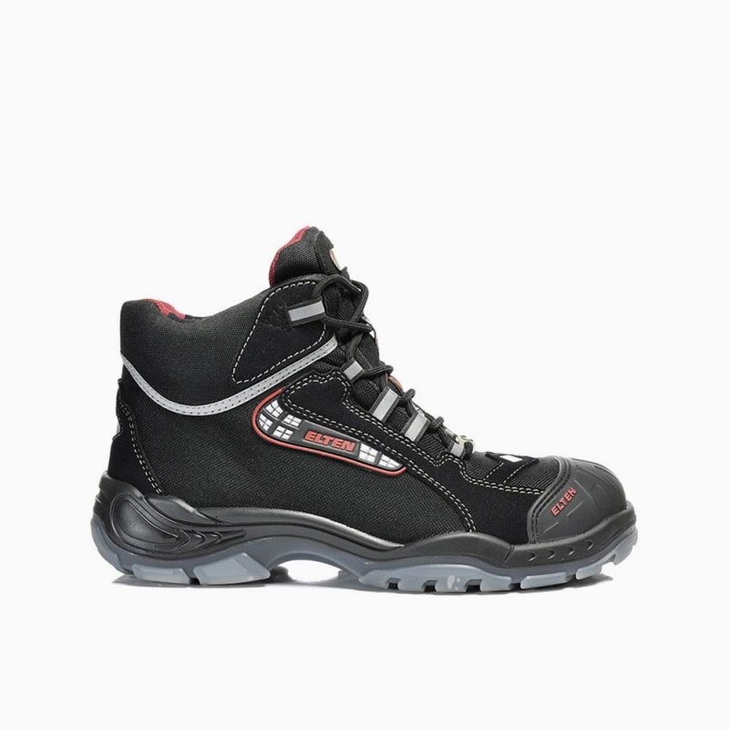 ELTEN-Footwear, S3-Arbeits-Berufs-Sicherheits-Schuhe, Hochschuhe, SANDER PRO ESD, mit Überkappe, schwarz