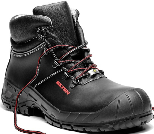 ELTEN-Footwear, S3-Arbeits-Berufs-Sicherheits-Schuhe, Hochschuhe, LAURENZO RUBBER MID ESD, schwarz
