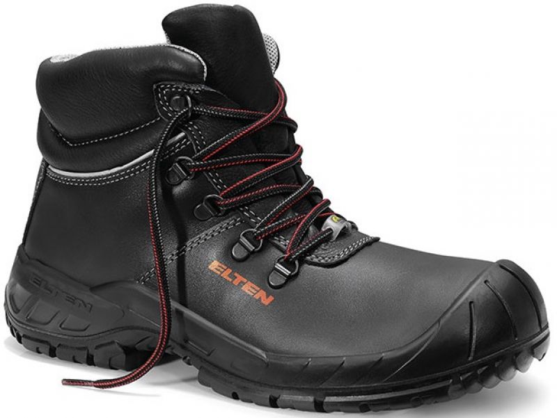 ELTEN-Footwear, S3-Arbeits-Berufs-Sicherheits-Schuhe, Hochschuhe, LAURENZO RUBBER XW Mid, schwarz