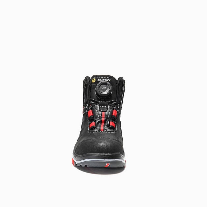 ELTEN-Footwear, S3-ERGO-ACTIVE-Arbeits-Berufs-Sicherheits-Schuhe, Hochschuhe, TILL Boa Mid, ESD, Fußtyp 3, schwarz