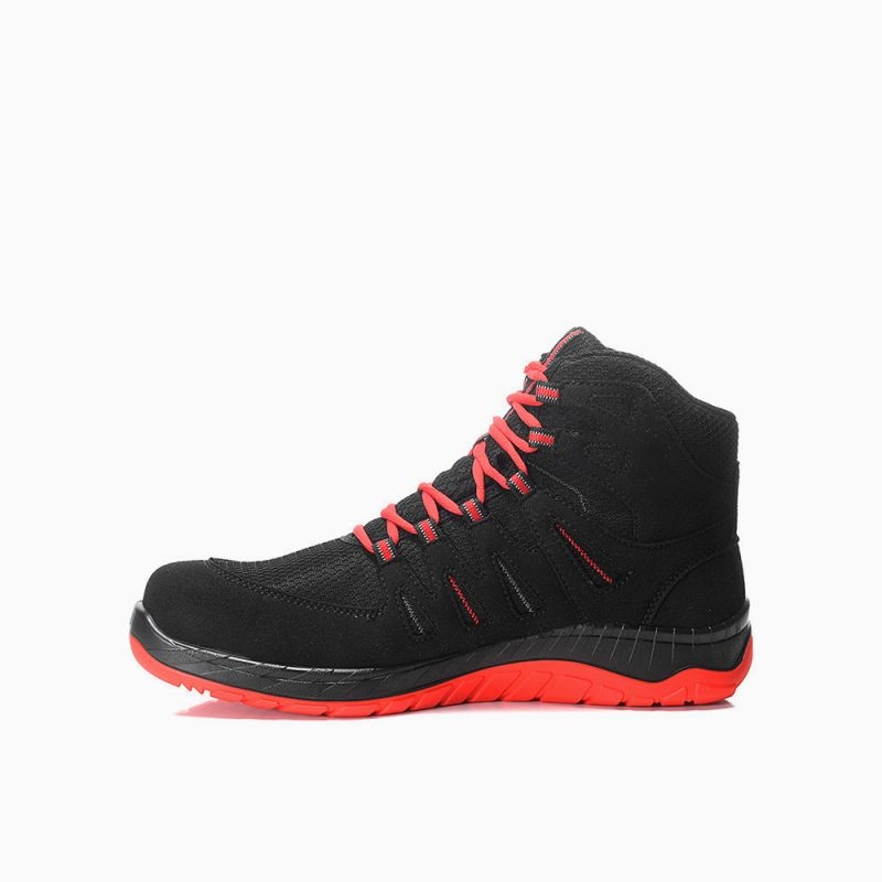 ELTEN Sicherheitsschnürstiefel, MADDOX Compo black-red Mid ESD S3S