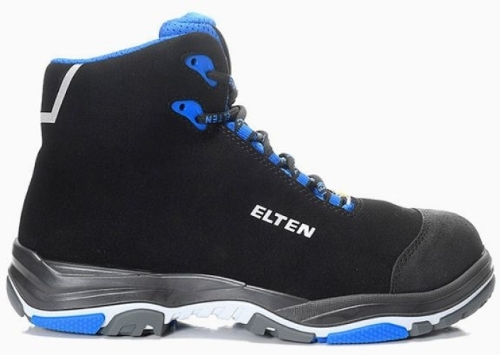 ELTEN-Footwear, S2-ERGO-ACTIVE-Arbeits-Berufs-Sicherheits-Schuhe, Halbschuhe, IMPULSE EA Mid, ESD, Fußtyp 2, blau