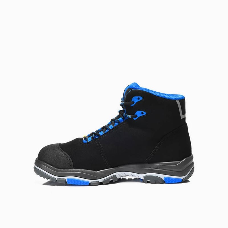 ELTEN-Footwear, S2-ERGO-ACTIVE-Arbeits-Berufs-Sicherheits-Schuhe, Halbschuhe, IMPULSE EA Mid, ESD, Fußtyp 3, blau