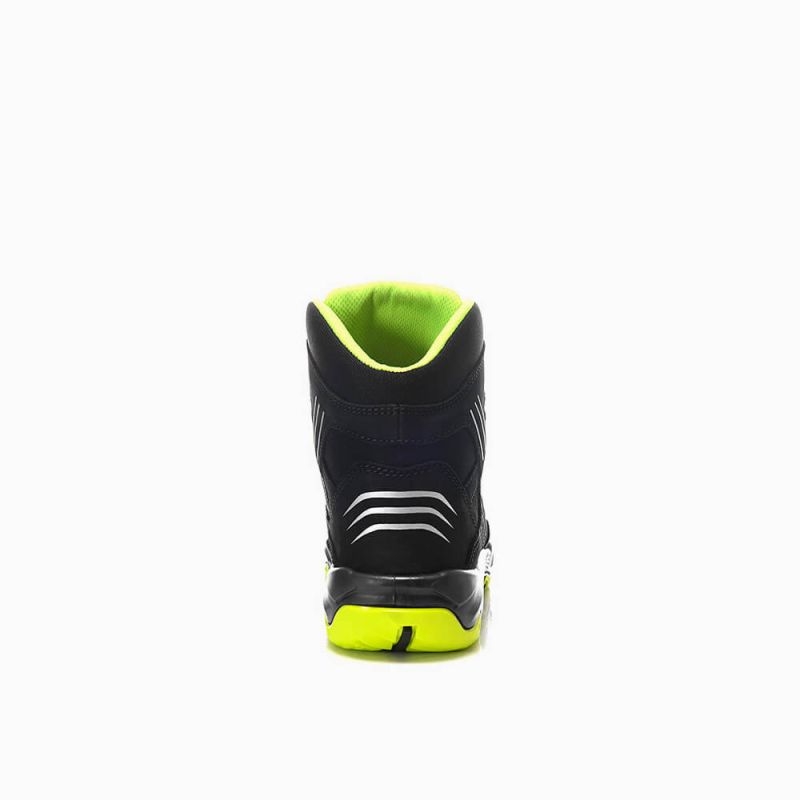 ELTEN-Footwear, S2-Arbeits-Berufs-Sicherheits-Schuhe, Hochschuhe, AMBITION BOA MID, ESD, schwarz/gelb