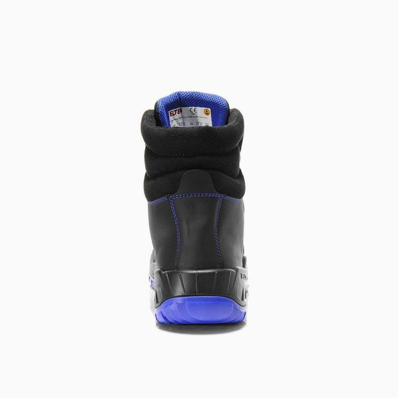 ELTEN-Footwear, Arbeits-Berufs-Sicherheits-Schuhe, Halbschuhe, ALLESIO blue Mid, ESD, S3, schwarz/blau