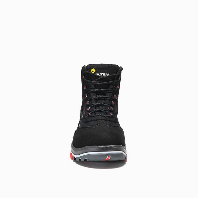 ELTEN-Footwear, S3-ERGO-ACTIVE-Arbeits-Berufs-Sicherheits-Schuhe, Hochschuhe, MATTHEW TPU Mid , ESD, Fußtyp 2, schwarz