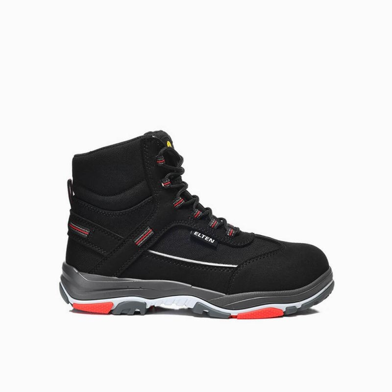 ELTEN-Footwear, S3-ERGO-ACTIVE-Arbeits-Berufs-Sicherheits-Schuhe, Hochschuhe, MATTHEW TPU Mid , ESD, Fußtyp 3, schwarz