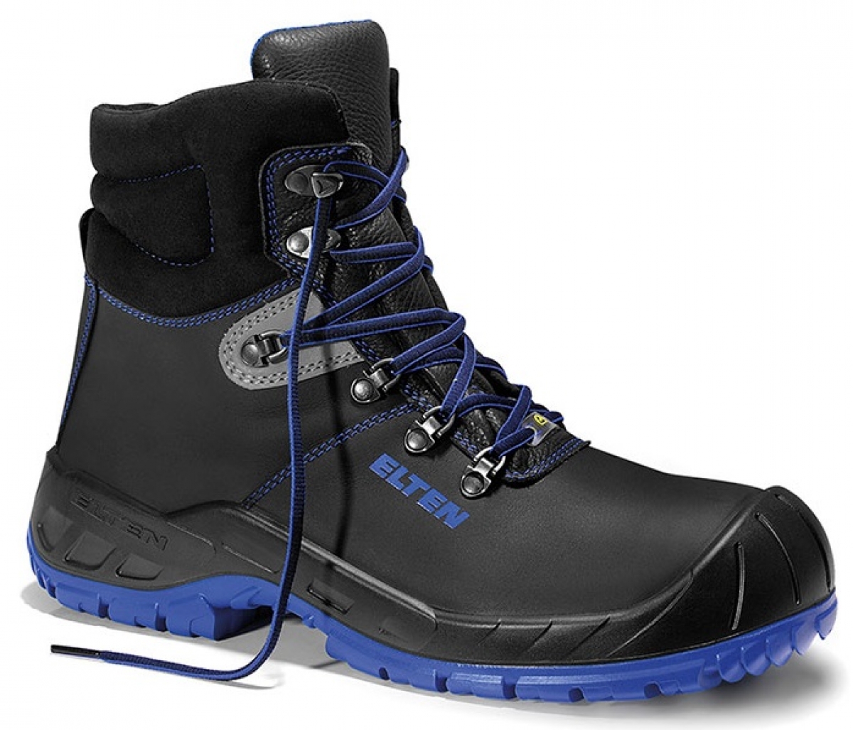 ELTEN-Footwear, S3-SAFETY GRIP-Arbeits-Berufs-Sicherheits-Schuhe, Hochschuhe, ALESSIO Steel XXW Mid , ESD, schwarz